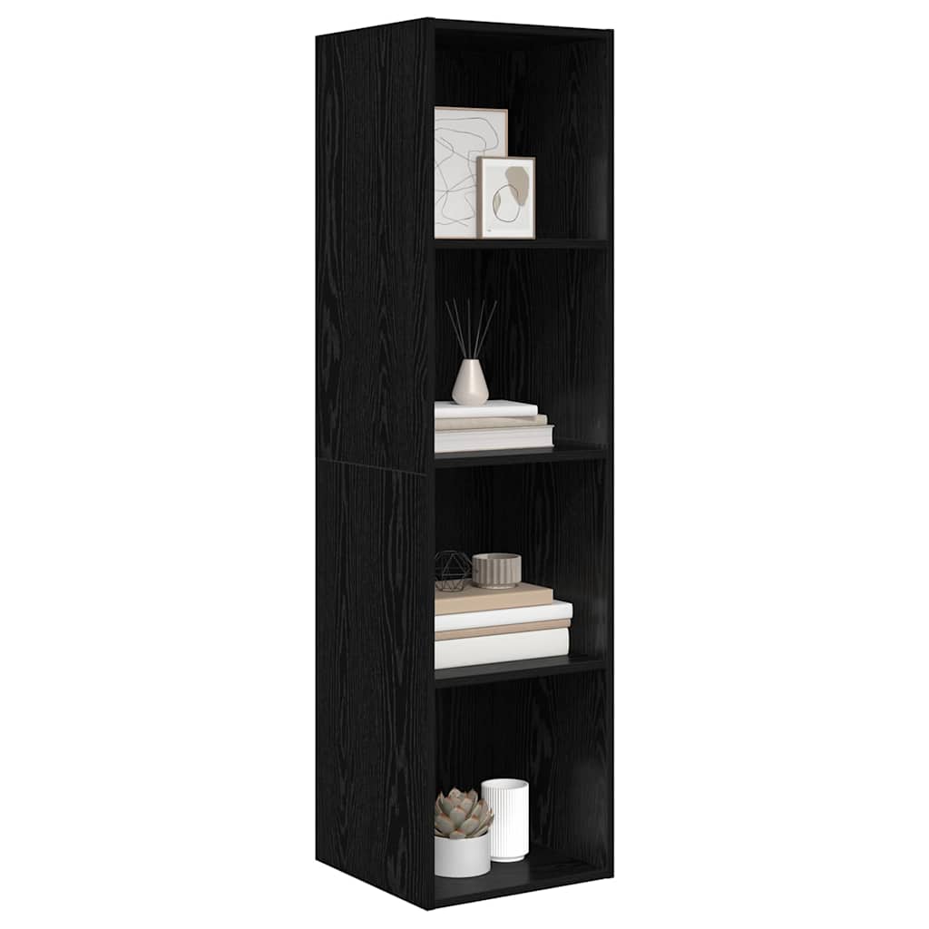 Set TV komoda Crni hrast 37 x 37 x 142,5 cm Konstruirano drvo