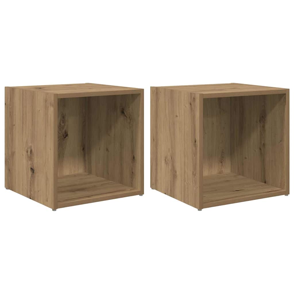 Set TV komoda Zidne 2 pcs Umjetnički hrast 37 x 35 x 37,5 cm