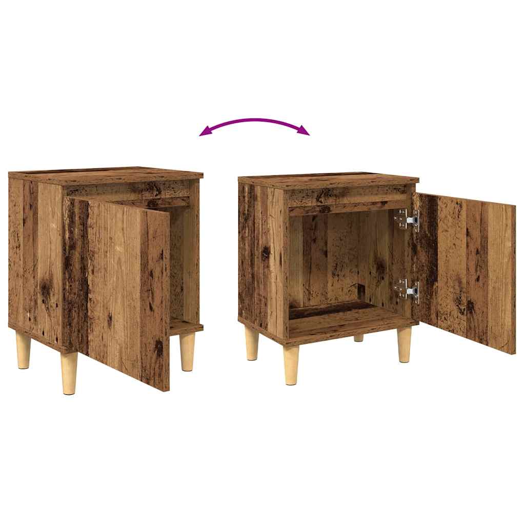 Noćni ormar Staro drvo 40 x 30 x 50 cm Konstruirano drvo