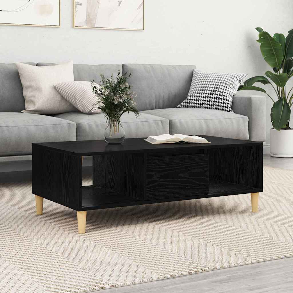 Kava Stol Crni hrast 102 x 55 x 35 cm Konstruirano drvo