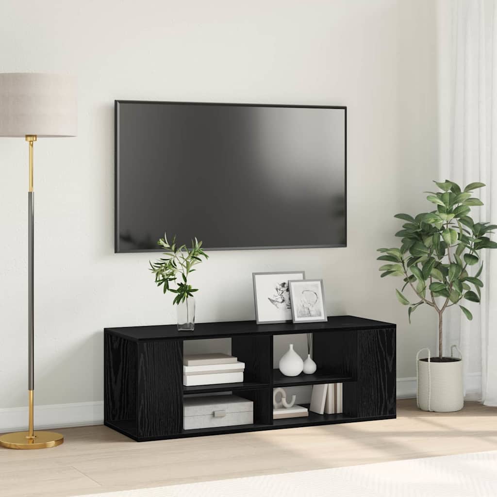 Set TV komoda Crni hrast 102 x 35 x 35 cm Konstruirano drvo