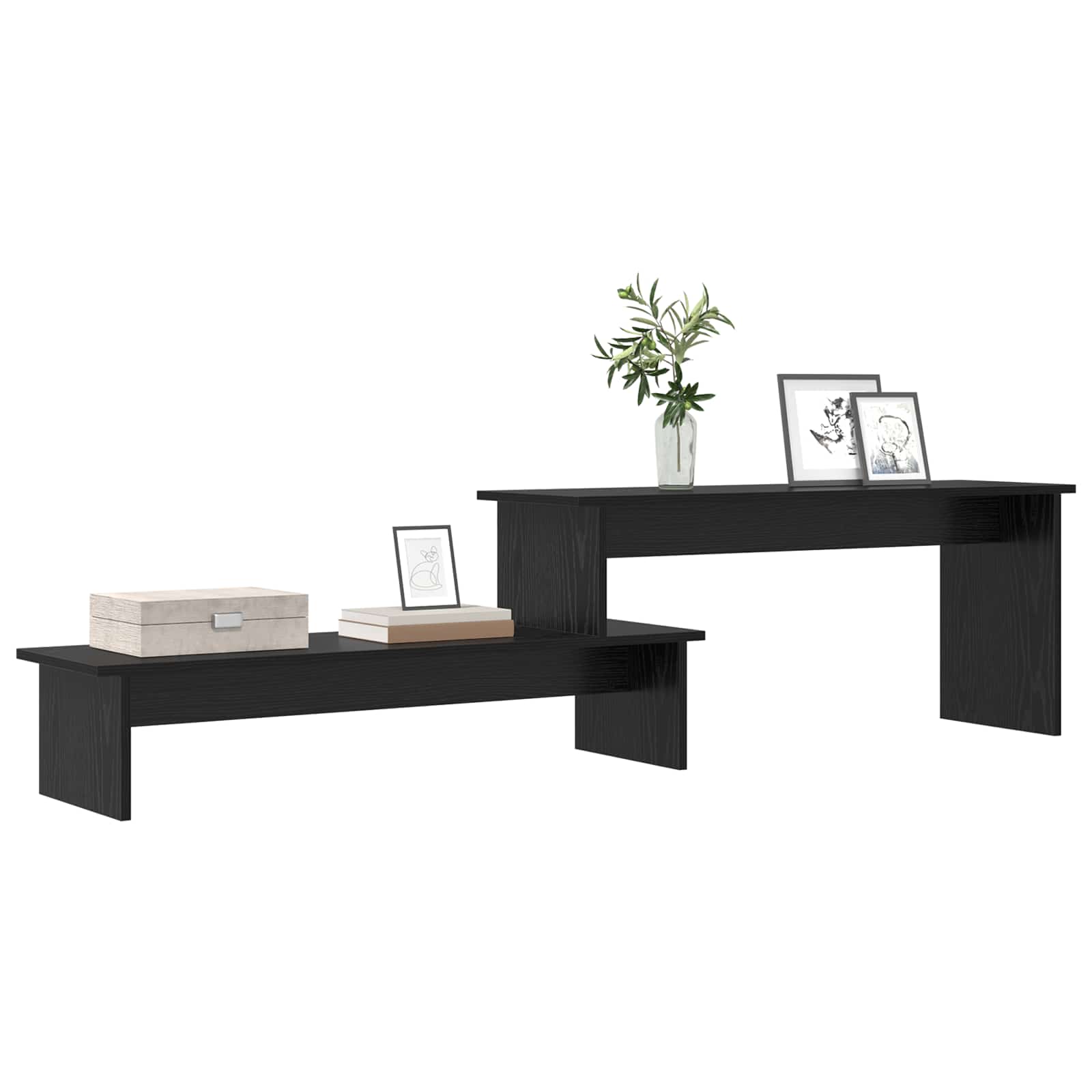 Set TV komoda Crni hrast 180,5 x 30 x 43 cm Konstruirano drvo