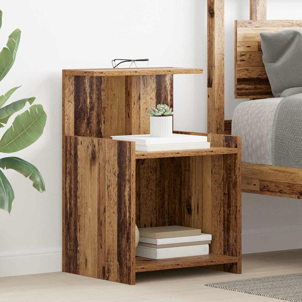 Noćni ormar 2 pcs Staro drvo 40 x 35 x 60 cm Konstruirano drvo