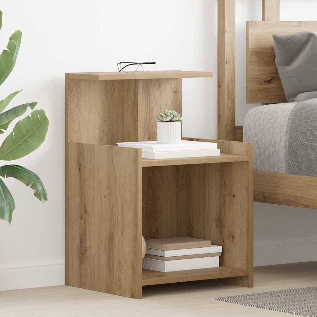 Noćni ormar 2 pcs Umjetnički hrast 40 x 35 x 60 cm