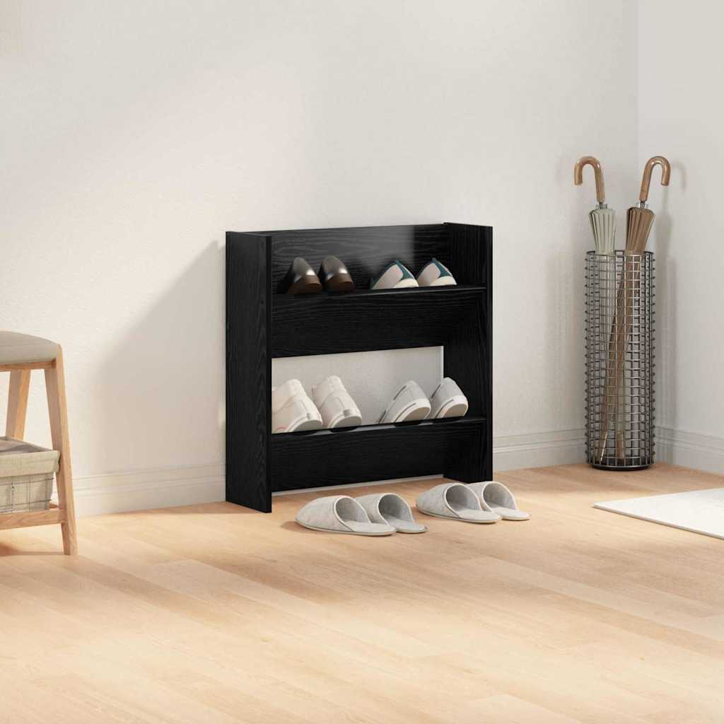 Ormar za cipele Crni hrast 60 x 18 x 60 cm Konstruirano drvo