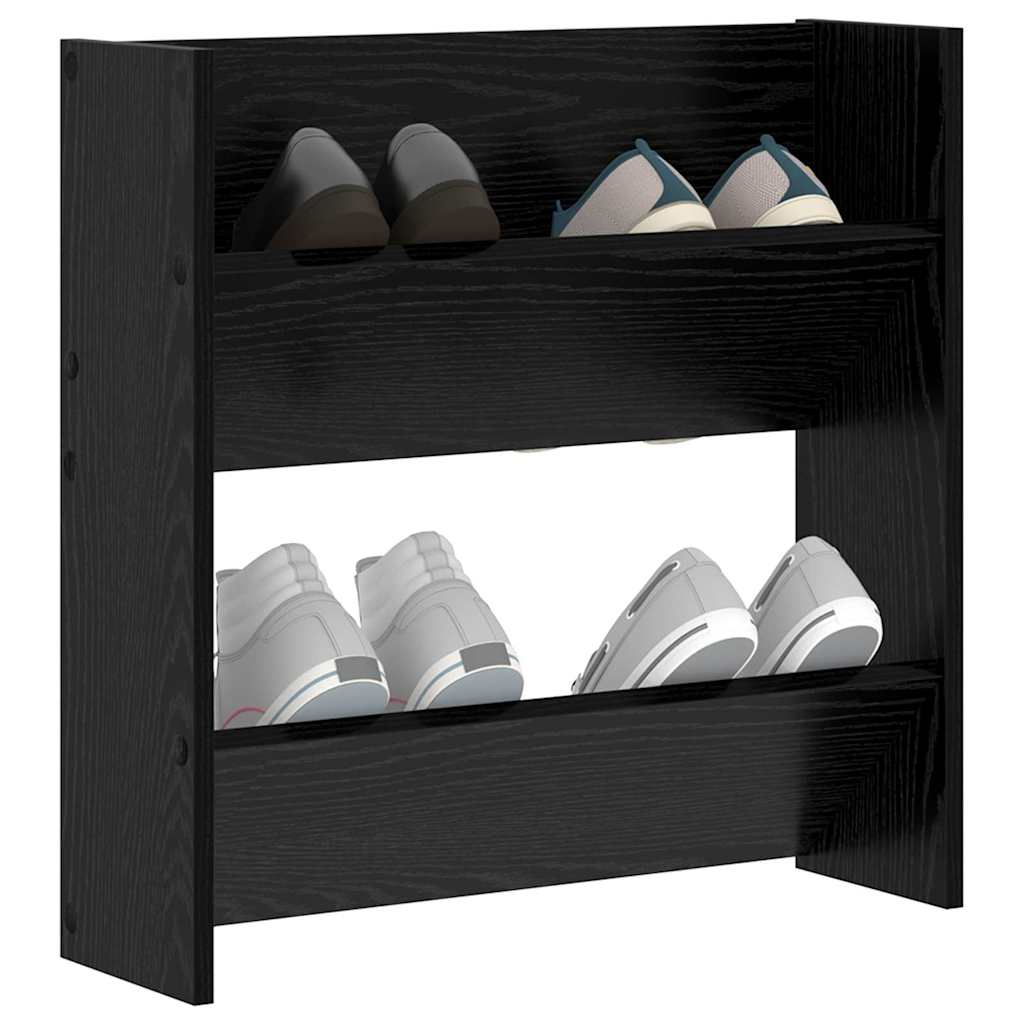 Ormar za cipele Crni hrast 60 x 18 x 60 cm Konstruirano drvo