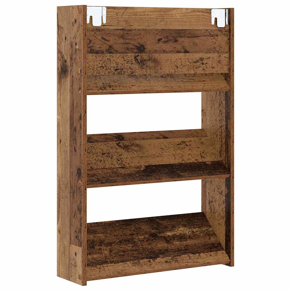 Ormar za cipele s policom 2 pcs Staro drvo 60 x 18 x 90 cm
