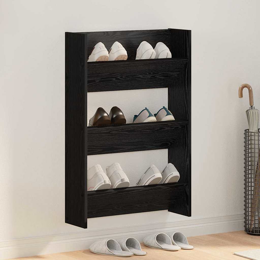 Ormar za cipele Crni hrast 60 x 18 x 90 cm Konstruirano drvo