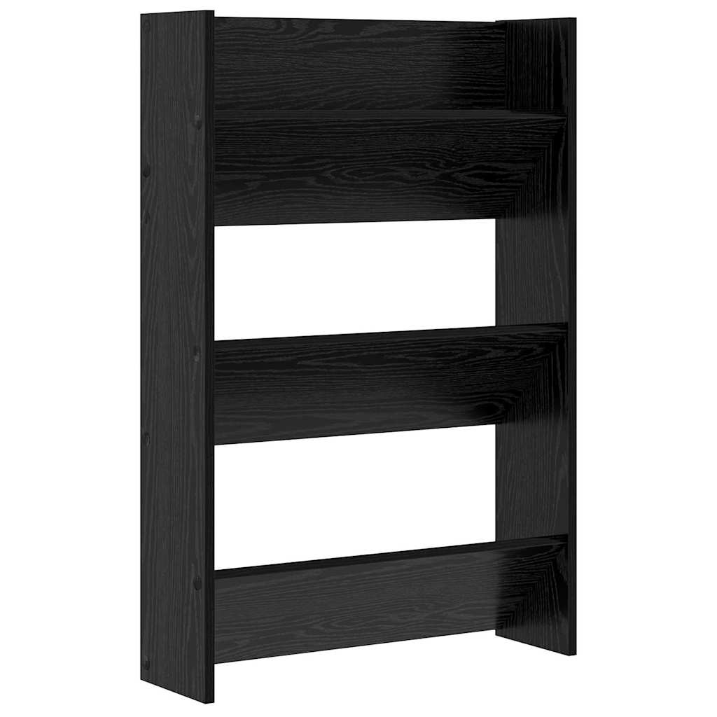 Ormar za cipele s policom 2 pcs Crni hrast 60 x 18 x 90 cm