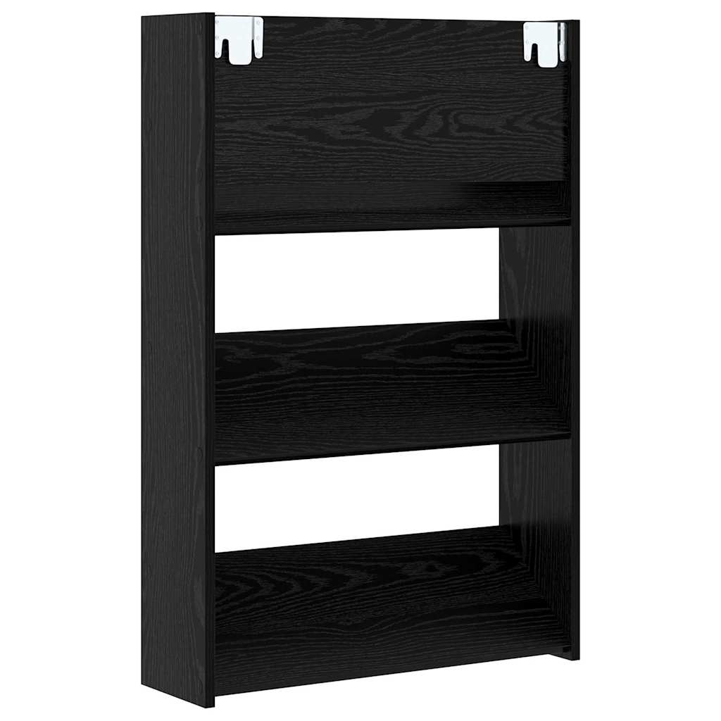 Ormar za cipele s policom 2 pcs Crni hrast 60 x 18 x 90 cm
