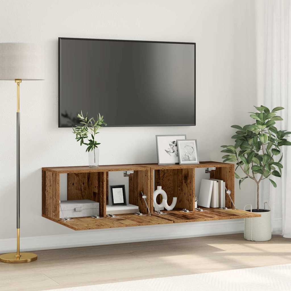 Set TV komoda 2 pcs Šareni 60 x 30 x 30 cm Konstruirano drvo