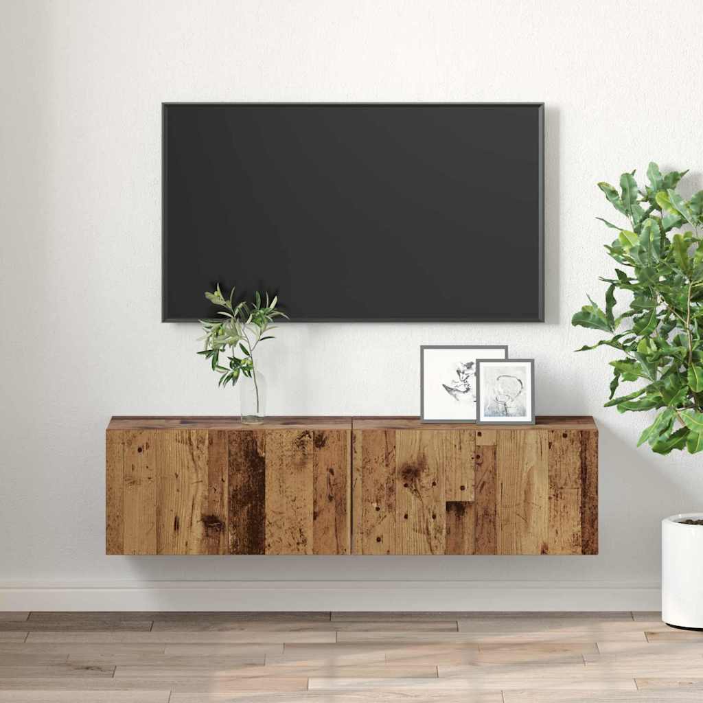 Set TV komoda 2 pcs Šareni 60 x 30 x 30 cm Konstruirano drvo