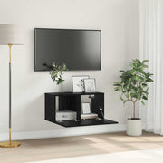 Set TV komoda Zidne Crna 60 x 30 x 30 cm Konstruirano drvo