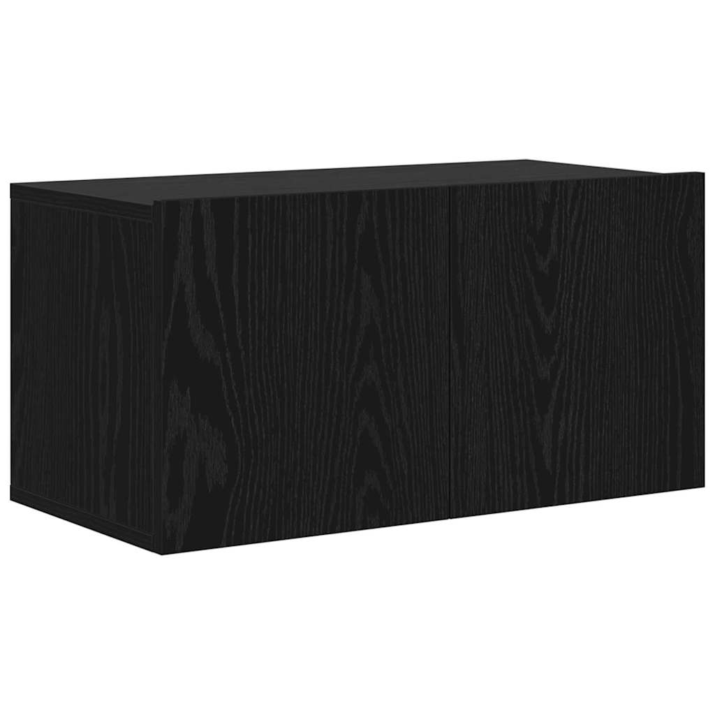 Set TV komoda Zidne Crna 60 x 30 x 30 cm Konstruirano drvo