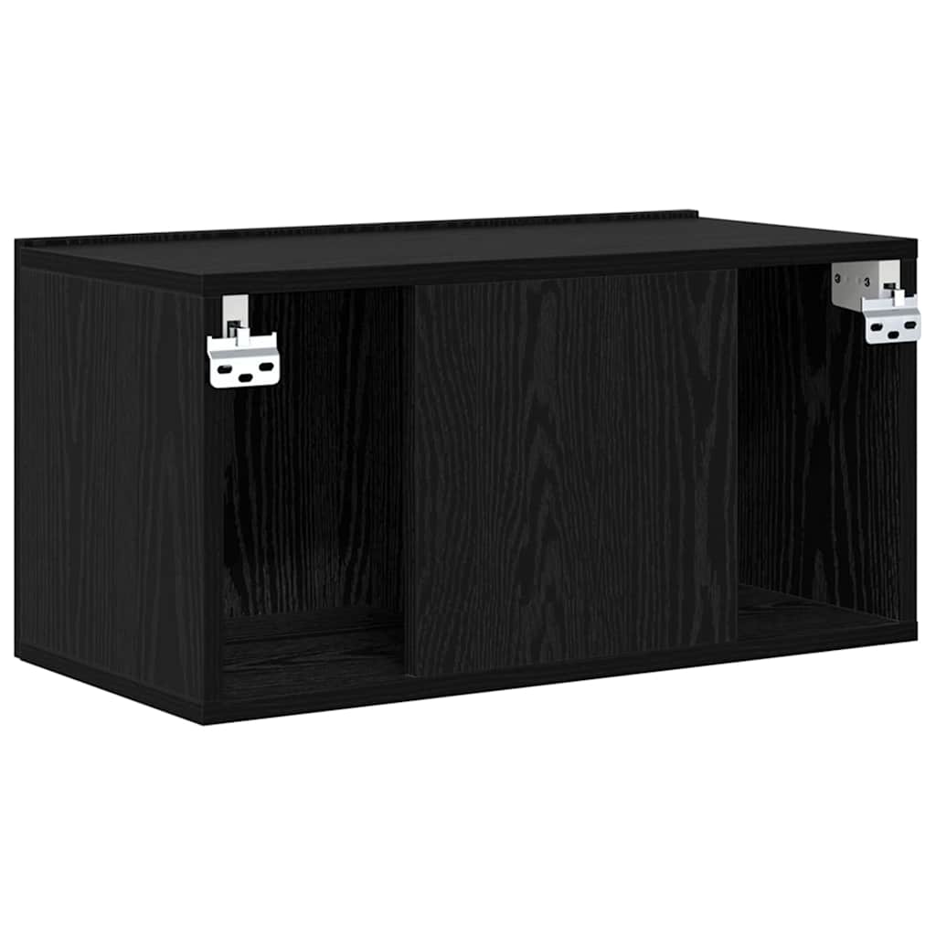 Set TV komoda 3 pcs Crna 60 x 30 x 30 cm Konstruirano drvo