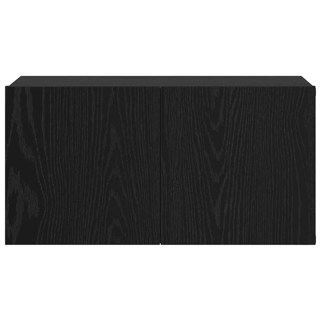 Set TV komoda 3 pcs Crna 60 x 30 x 30 cm Konstruirano drvo