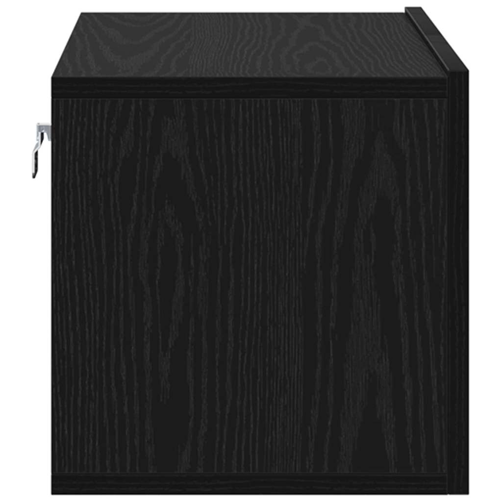Set TV komoda 3 pcs Crna 60 x 30 x 30 cm Konstruirano drvo