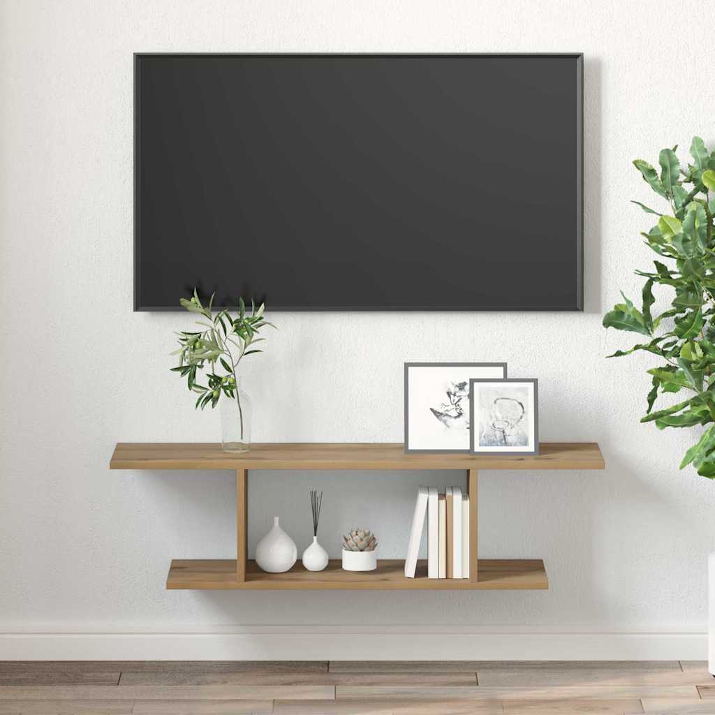 Set TV komoda Zidne Smeđa 103 x 30 x 26,5 cm Konstruirano drvo