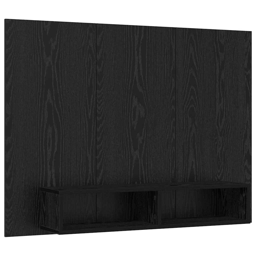 Set TV komoda Crni hrast 120 x 23,5 x 90 cm Konstruirano drvo