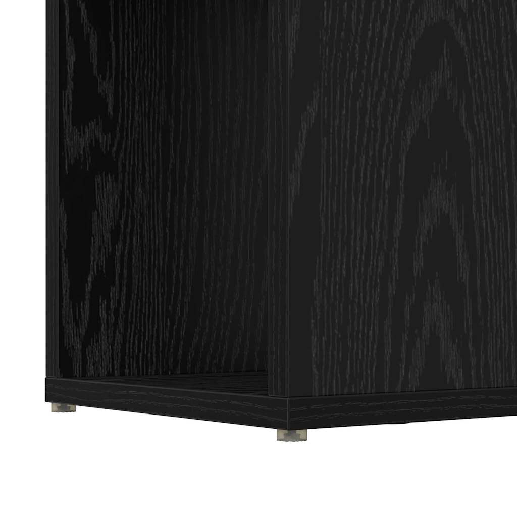 Set TV komoda Zidne Crna 80 x 24 x 156 cm Konstruirano drvo