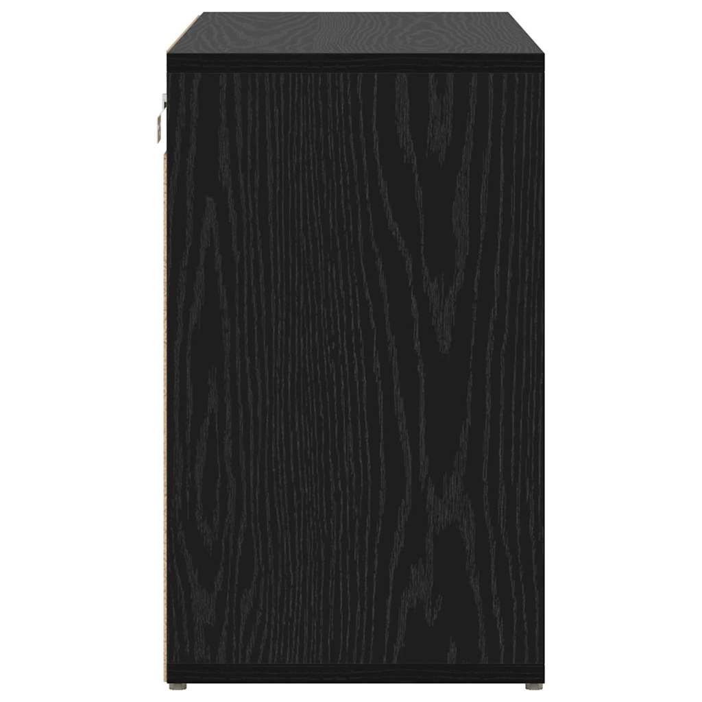 Ormar za cipele Crni hrast 77,5 x 30 x 51 cm Konstruirano drvo