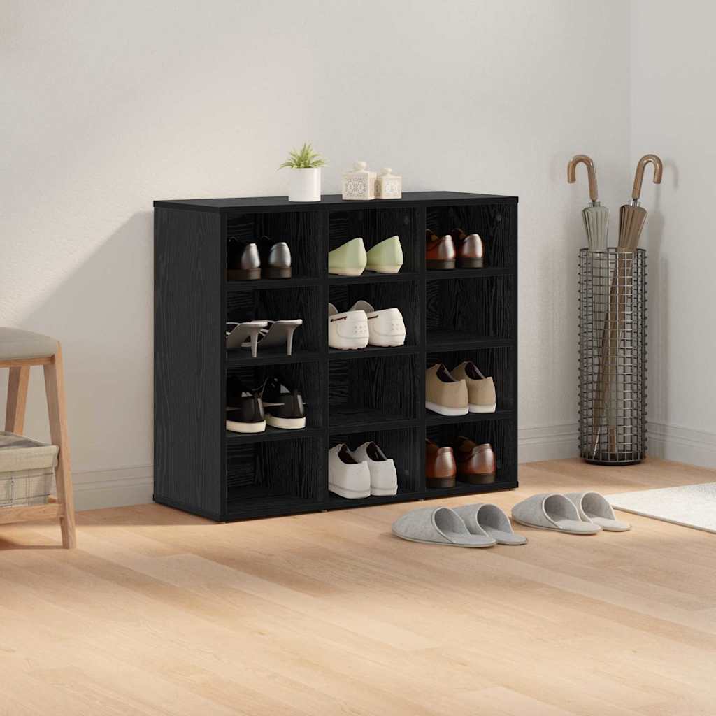 Ormar za cipele Crni hrast 77,5 x 30 x 67 cm Konstruirano drvo