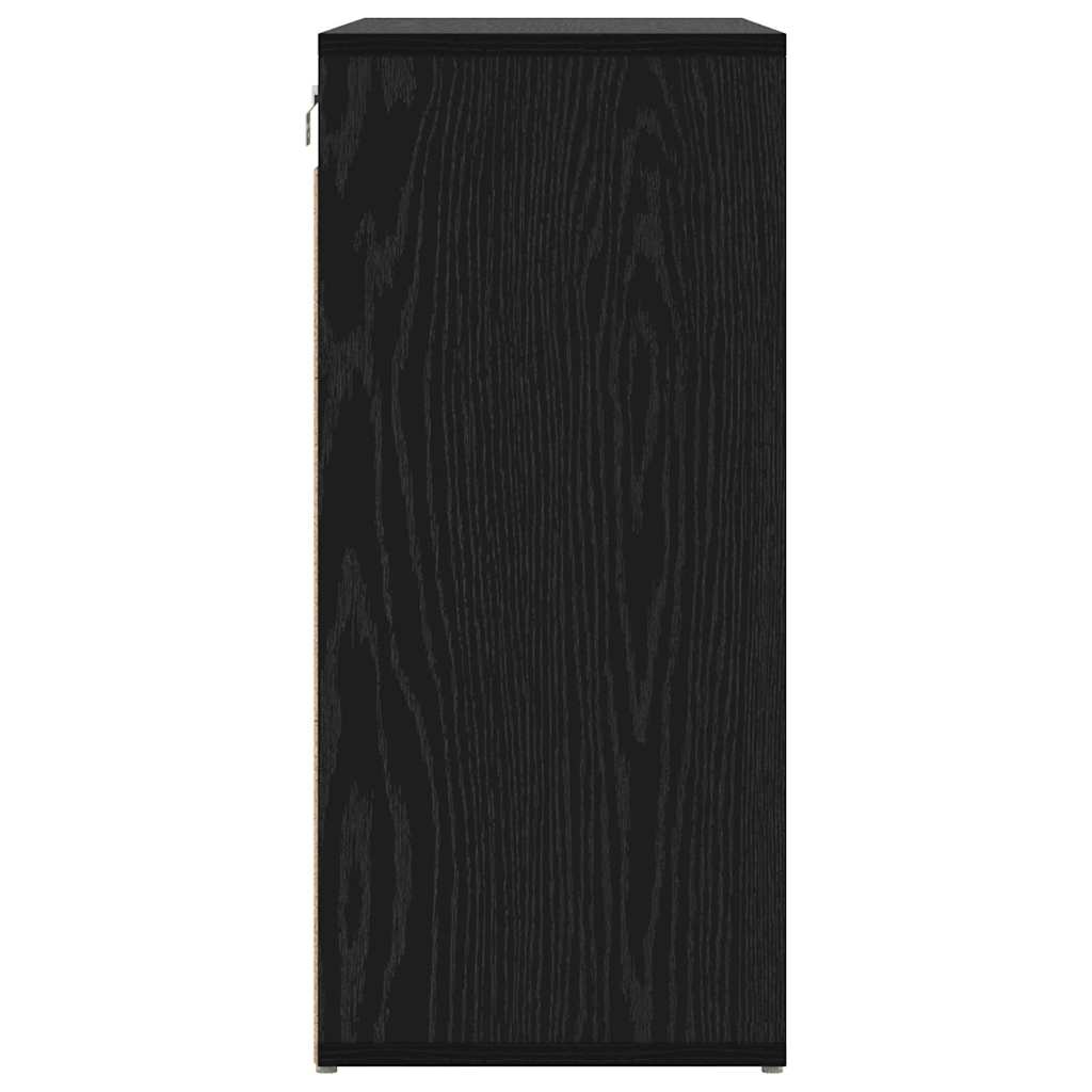 Ormar za cipele Crni hrast 77,5 x 30 x 67 cm Konstruirano drvo