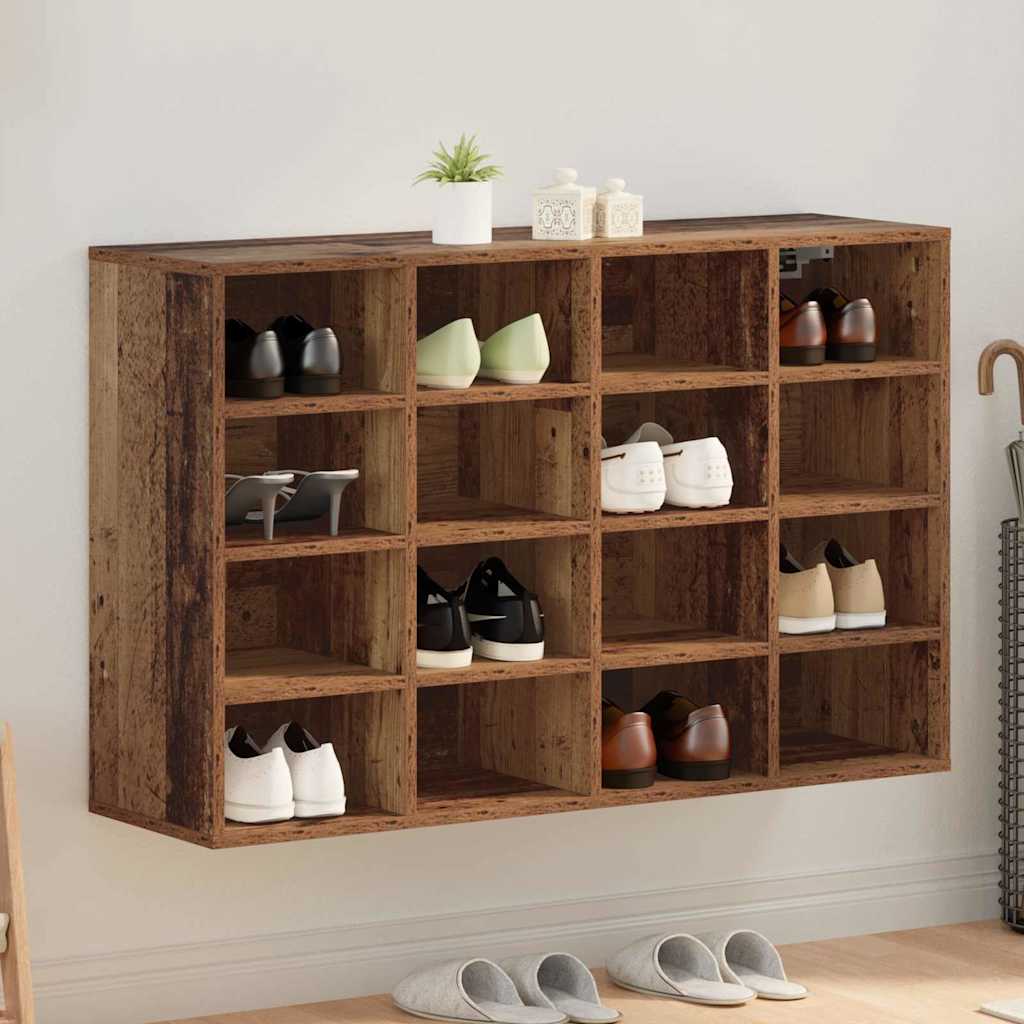 Ormar za cipele Staro drvo 103 x 30 x 67 cm Konstruirano drvo