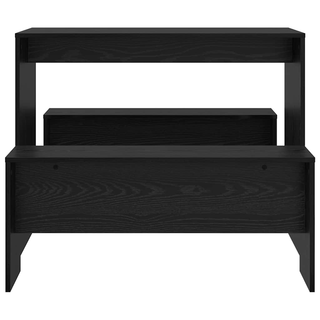 Blagovaonski set 2 pcs Crni hrast Konstruirano drvo