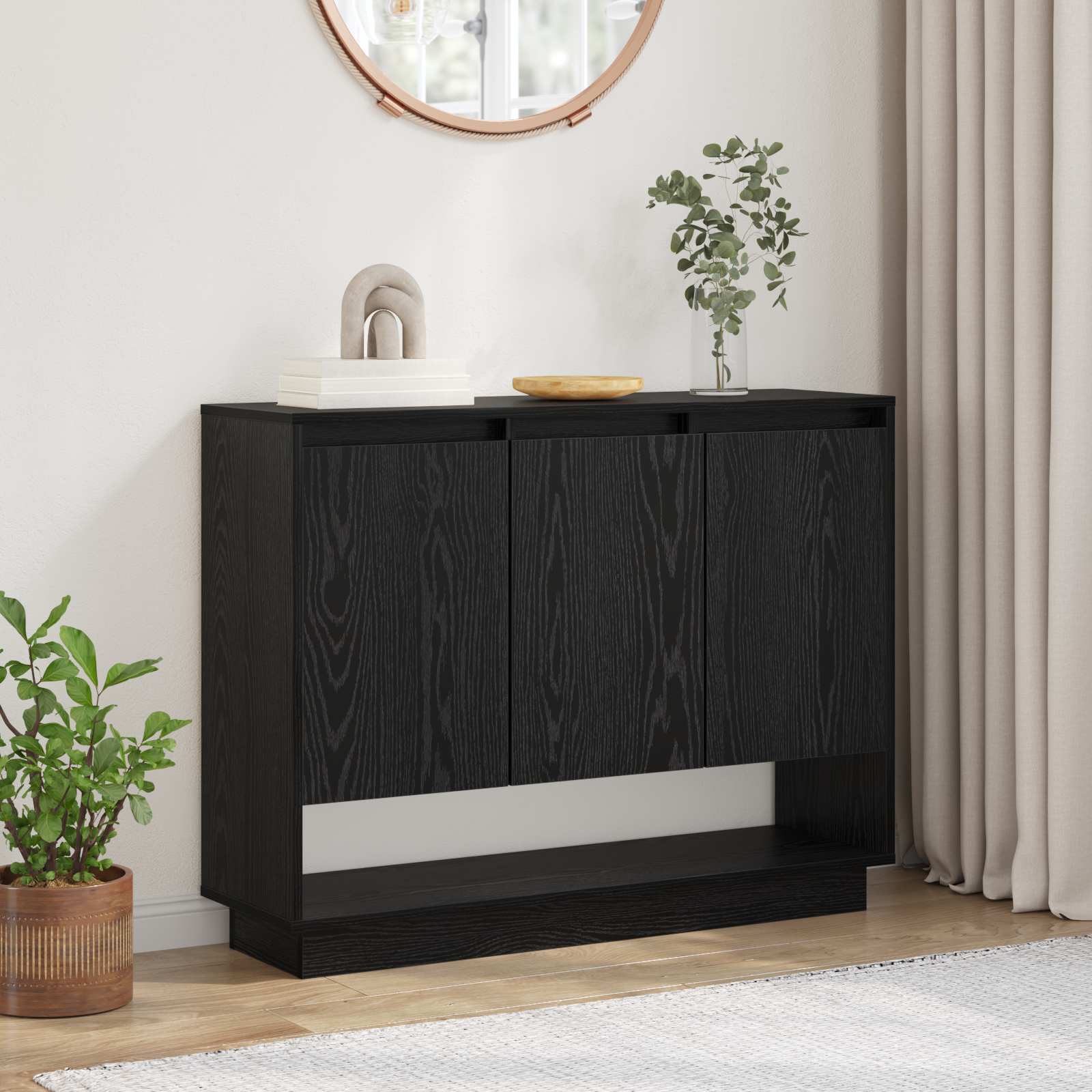 Kreveta Crni hrast 97 x 29 x 75 cm Konstruirano drvo