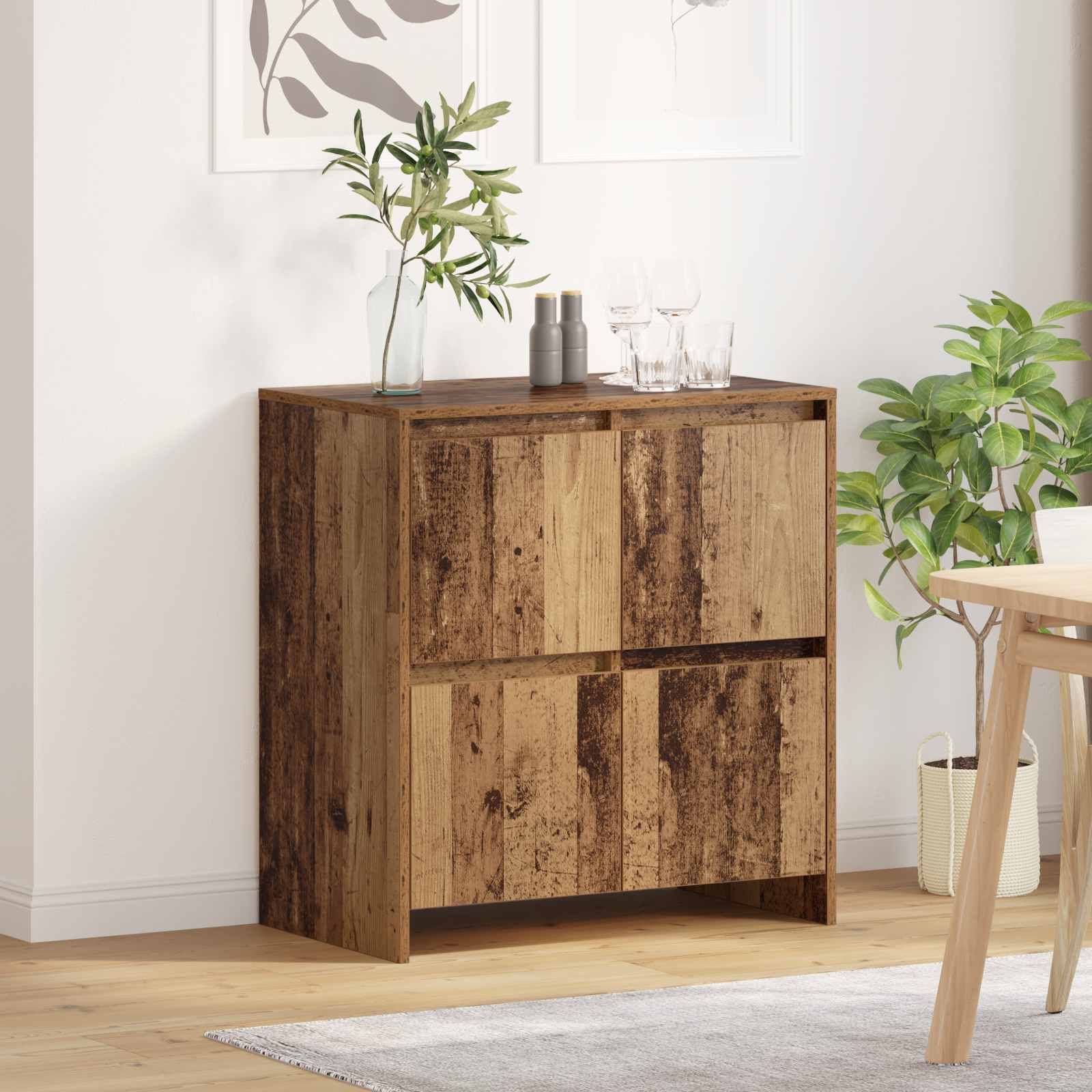 Kreveta Staro drvo 70 x 41 x 75 cm Konstruirano drvo