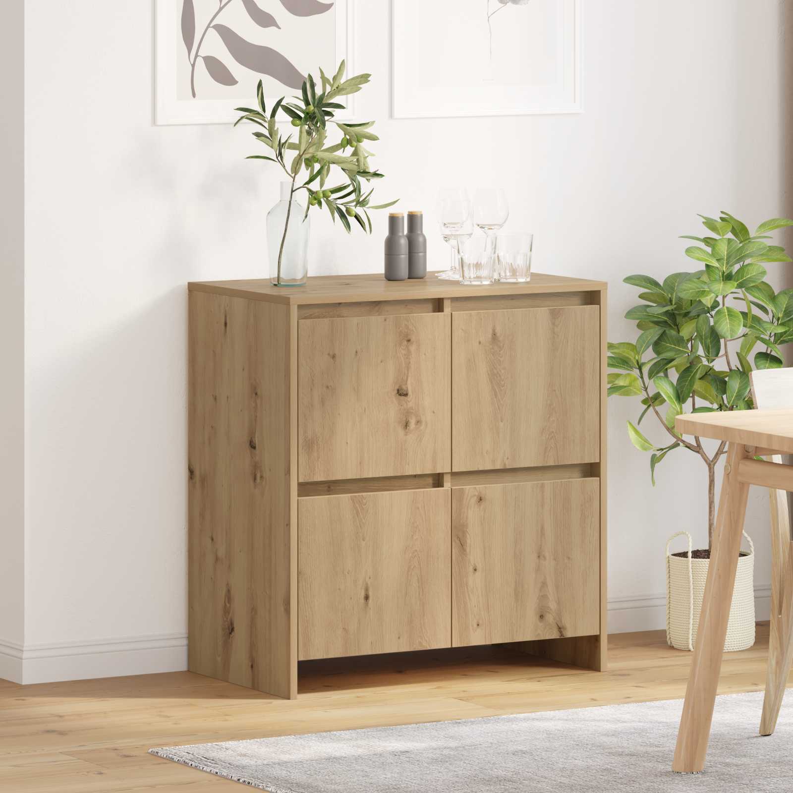 Kreveta Umjetnički hrast 70 x 41 x 75 cm Konstruirano drvo