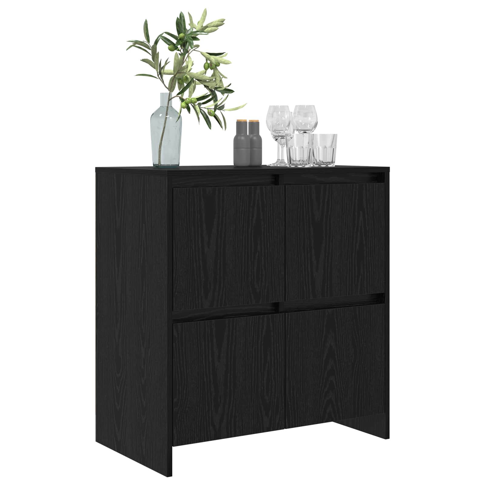 Kreveta Crni hrast 70 x 41 x 75 cm Konstruirano drvo