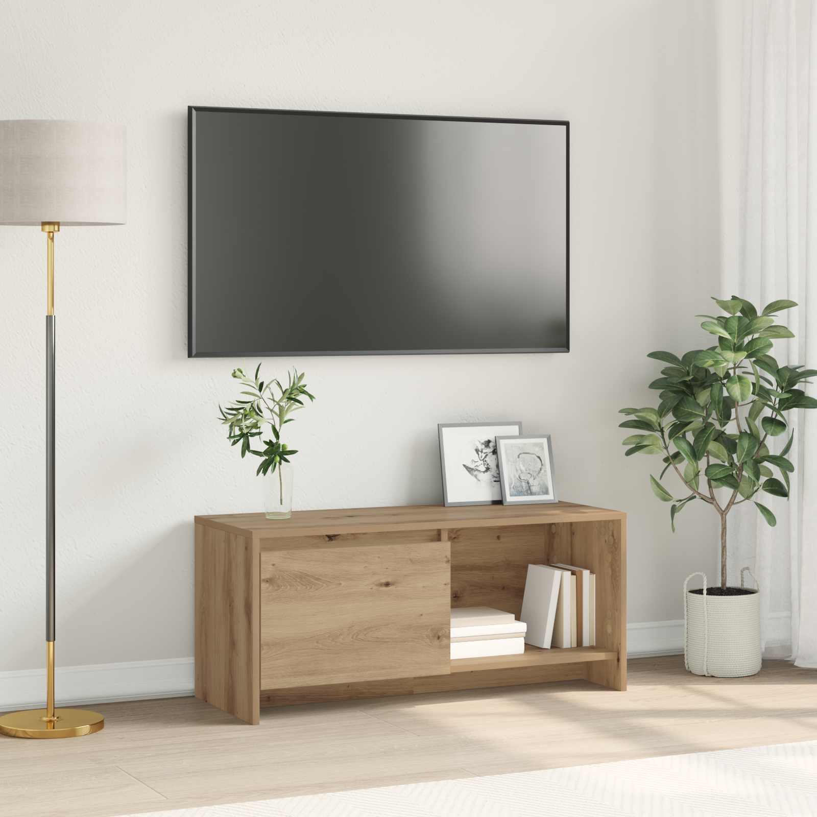 Set TV komoda Zidne Umjetnički hrast 90 x 35 x 40 cm