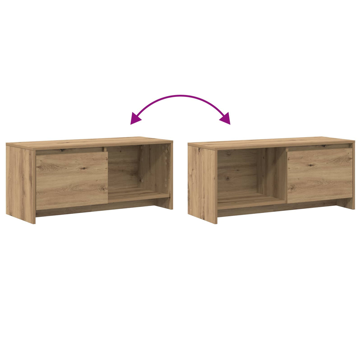 Set TV komoda Zidne Umjetnički hrast 90 x 35 x 40 cm