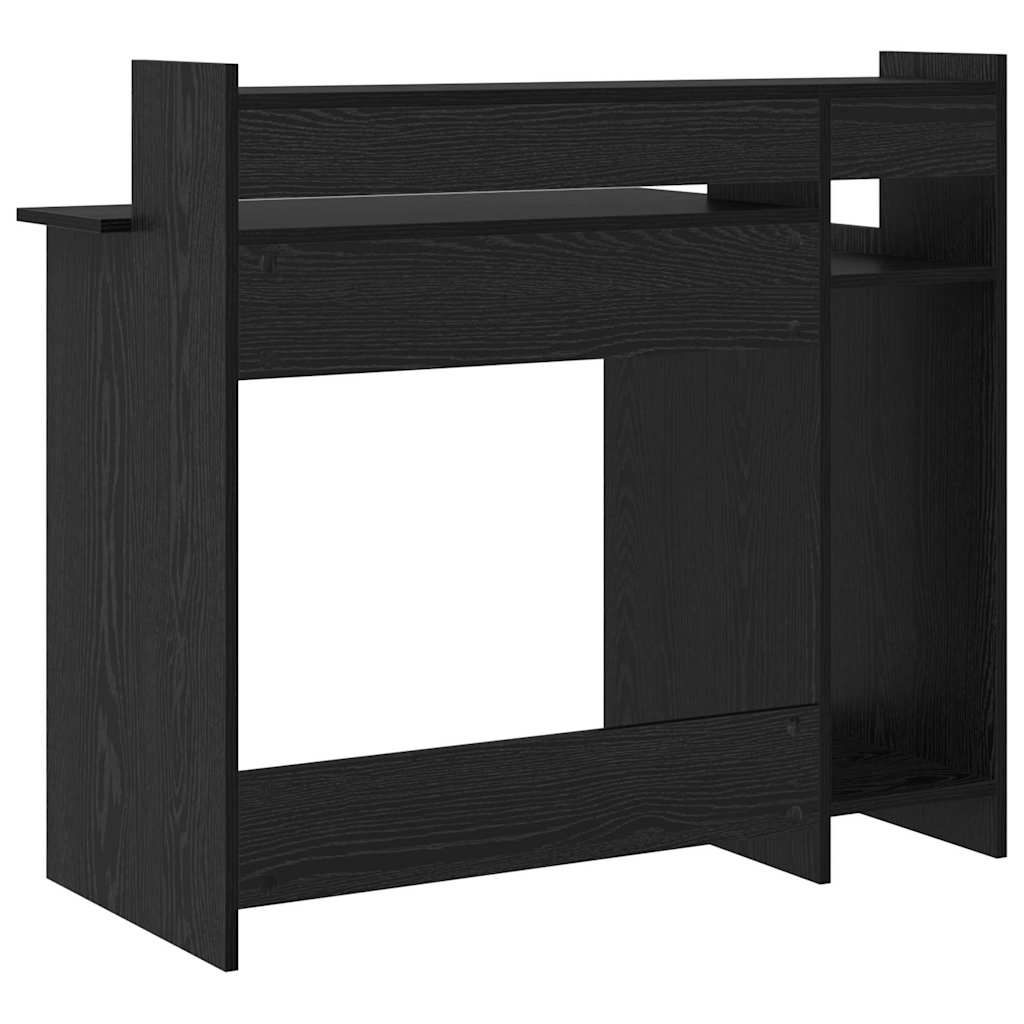 Stol S LED lampica Crni hrast 97 x 45 x 90 cm Konstruirano drvo