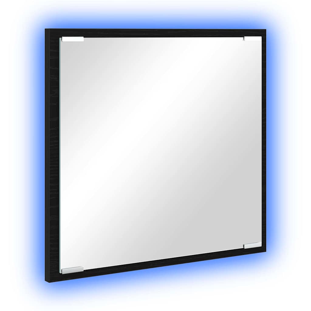 LED kupaonsko ogledalo Zidne Crni hrast 40 x 37 x 8.5 cm