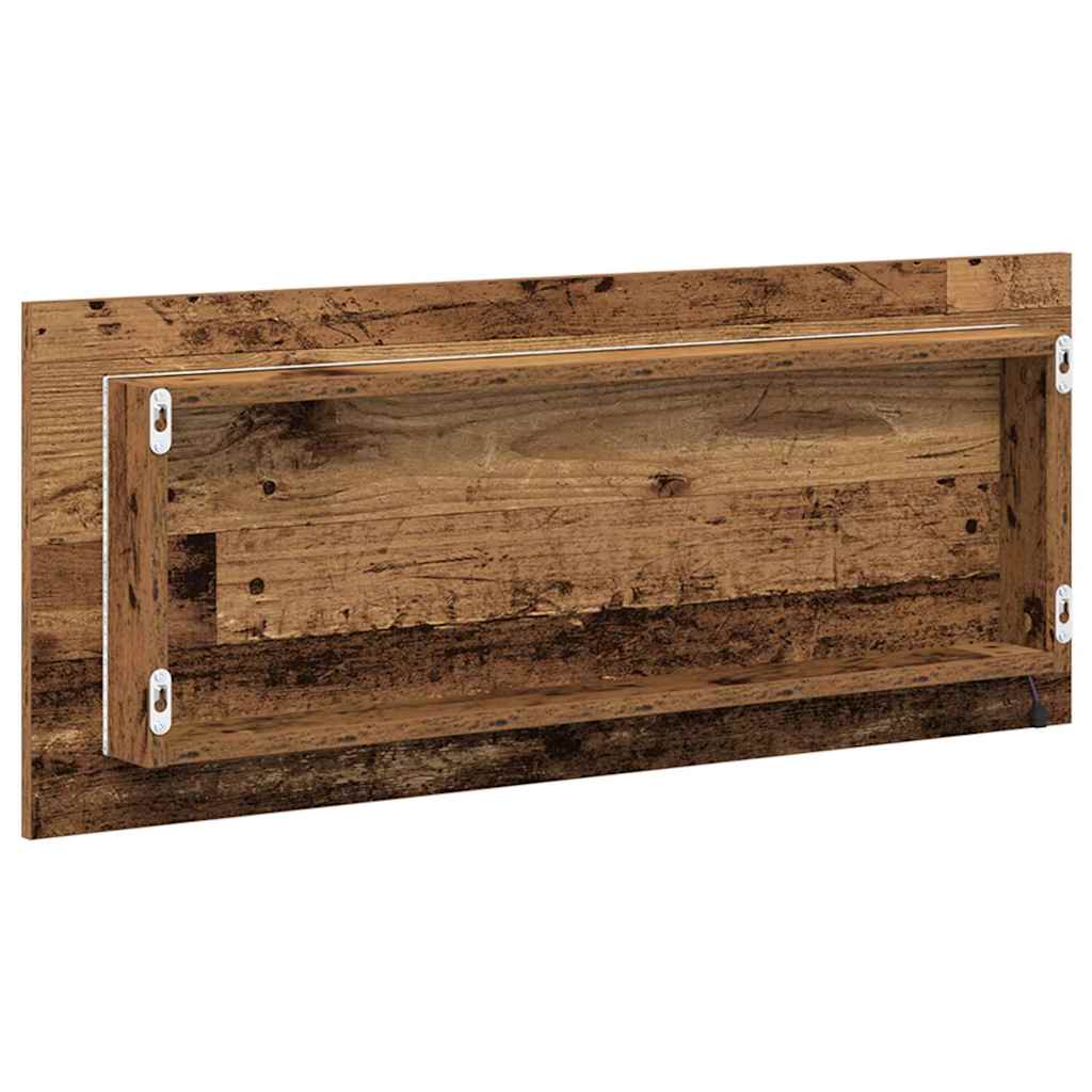 Ogledalo Zidne Staro drvo 90 x 8,5 x 37 cm Konstruirano drvo