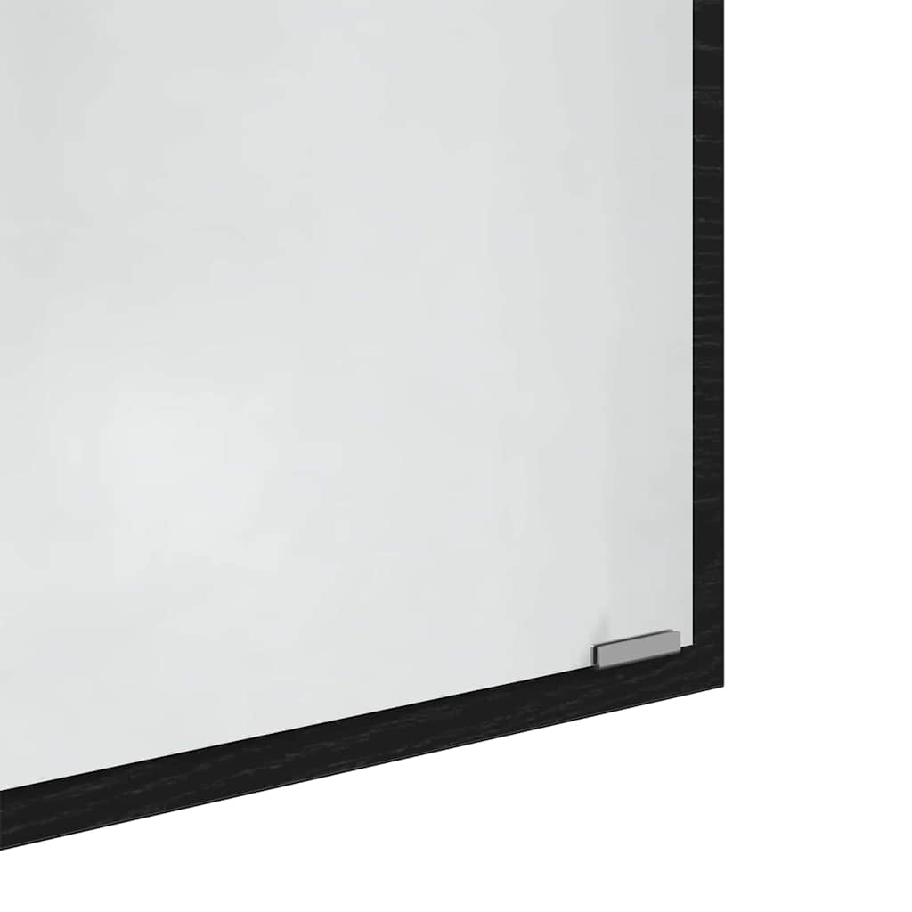 Ogledalo Zidne Crni hrast 90 x 8,5 x 37 cm Konstruirano drvo