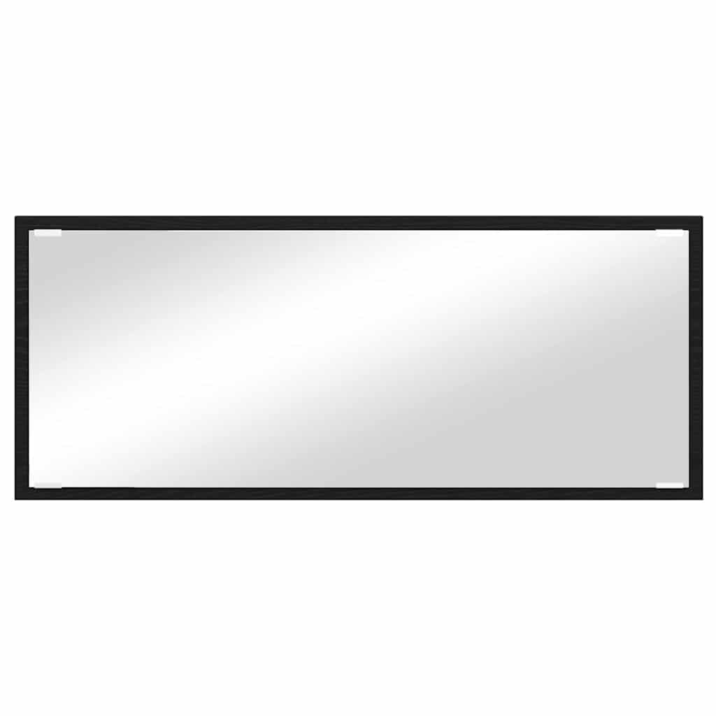 Ogledalo Zidne Crni hrast 90 x 8,5 x 37 cm Konstruirano drvo
