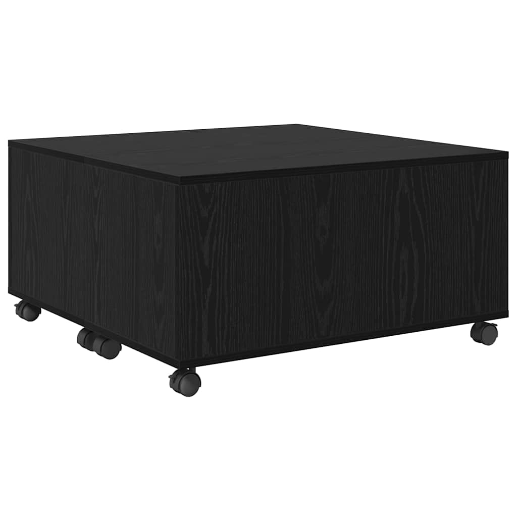 Kava Stol Crni hrast 75 x 75 x 38 cm Konstruirano drvo