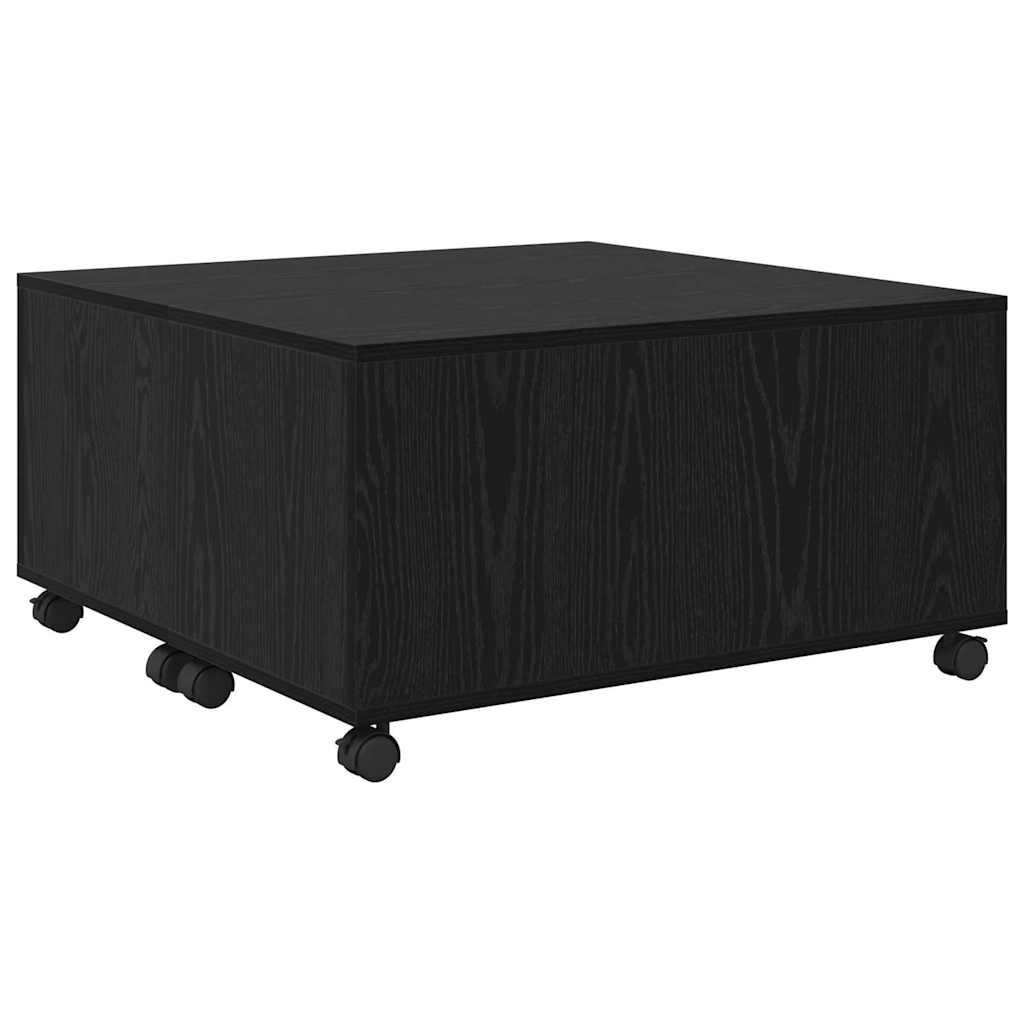 Kava Stol Crni hrast 75 x 75 x 38 cm Konstruirano drvo