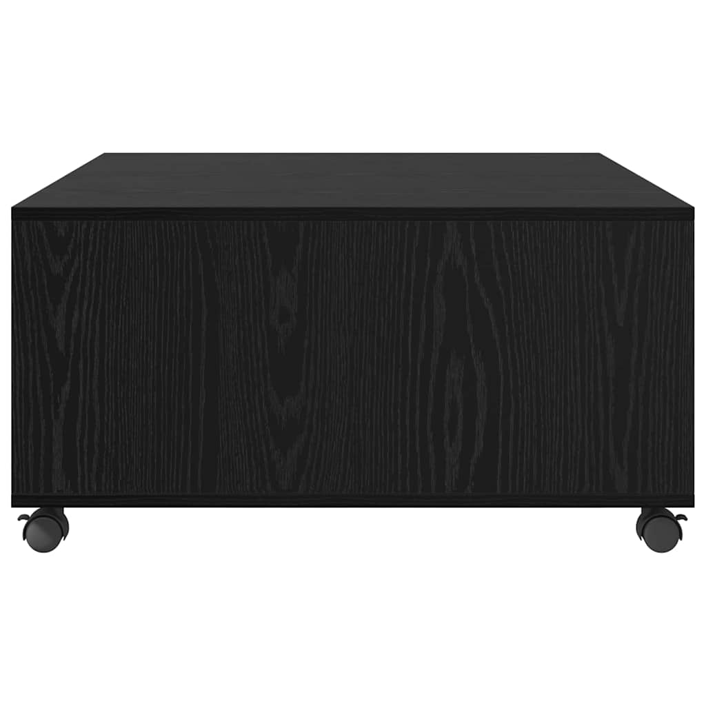 Kava Stol Crni hrast 75 x 75 x 38 cm Konstruirano drvo