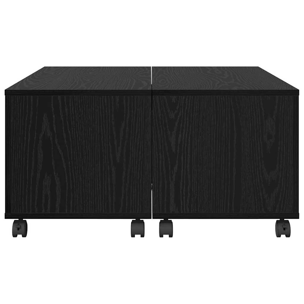 Kava Stol Crni hrast 75 x 75 x 38 cm Konstruirano drvo