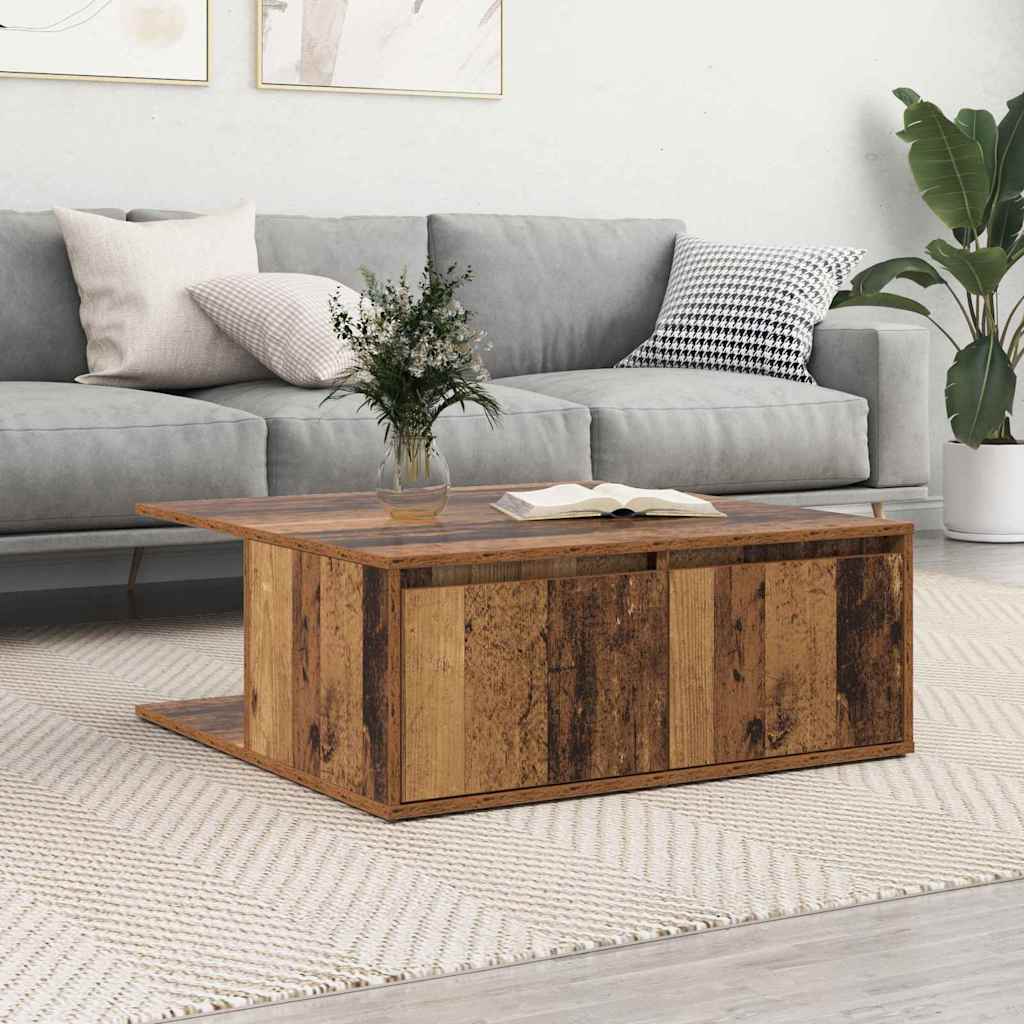 Stolić za kavu Staro drvo 80 x 80 x 31 cm Konstruirano drvo