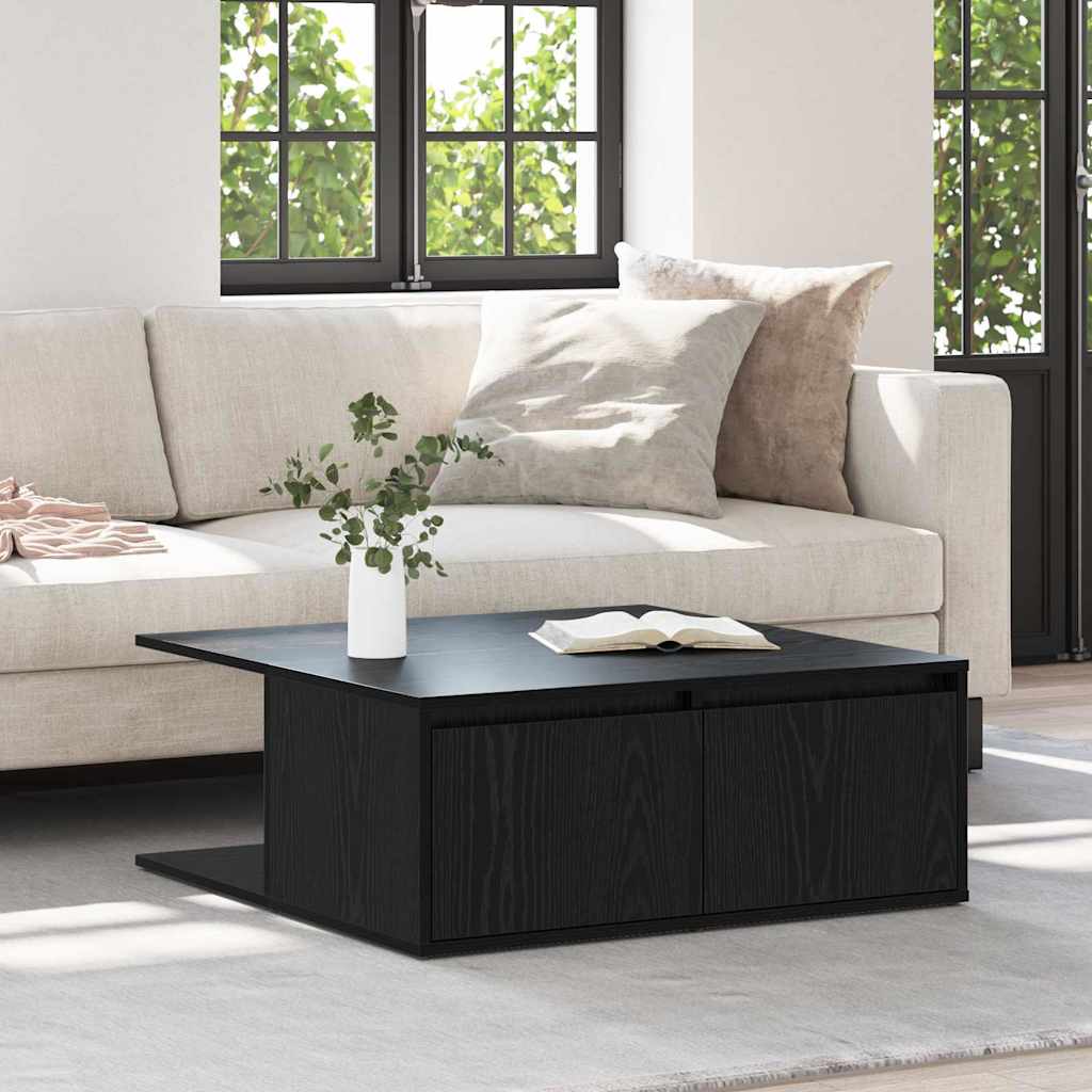 Stolić za kavu Crni hrast 80 x 80 x 31 cm Konstruirano drvo