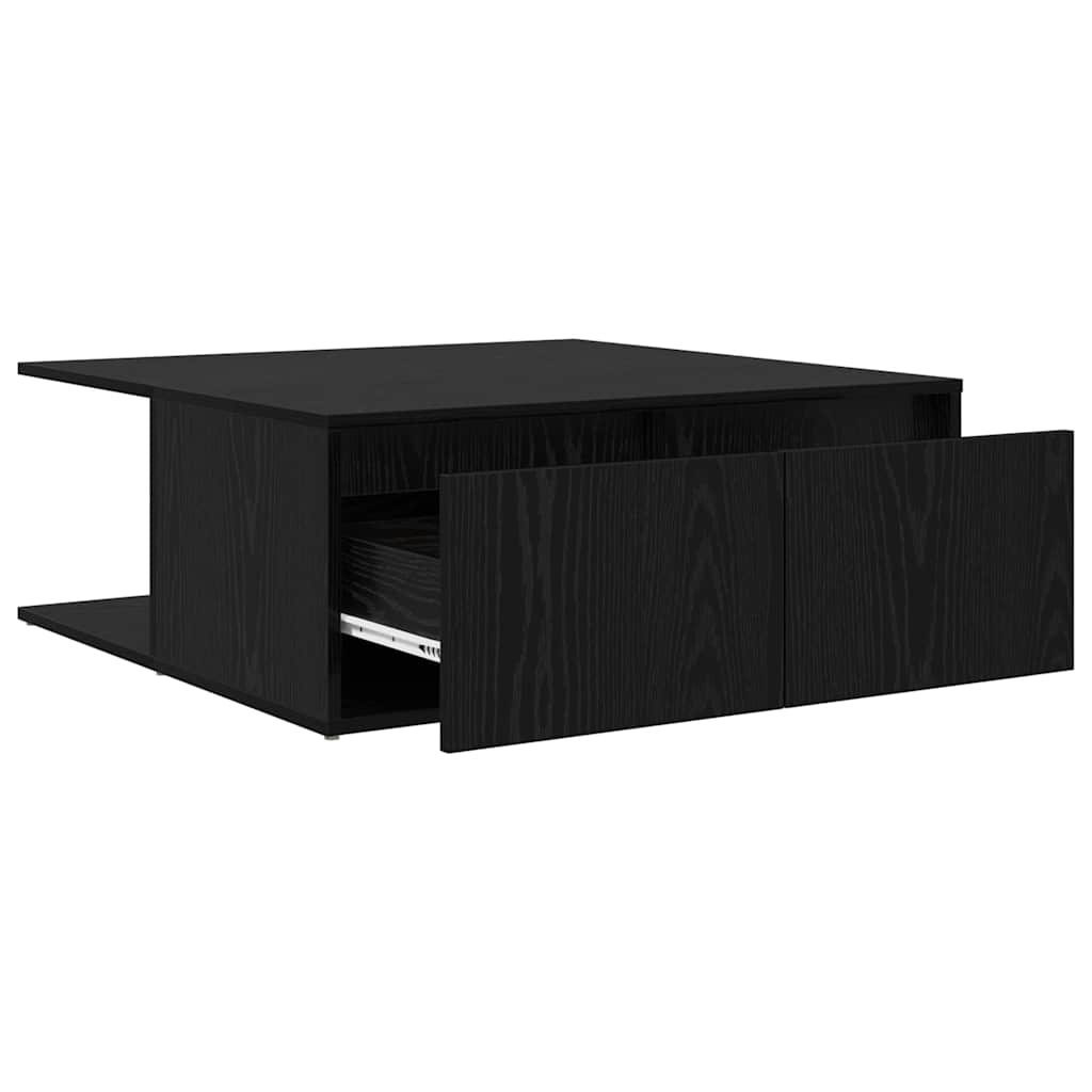 Stolić za kavu Crni hrast 80 x 80 x 31 cm Konstruirano drvo