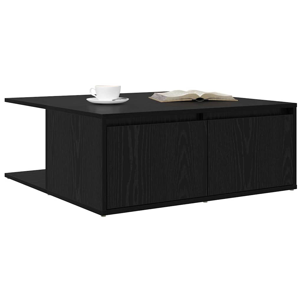 Stolić za kavu Crni hrast 80 x 80 x 31 cm Konstruirano drvo