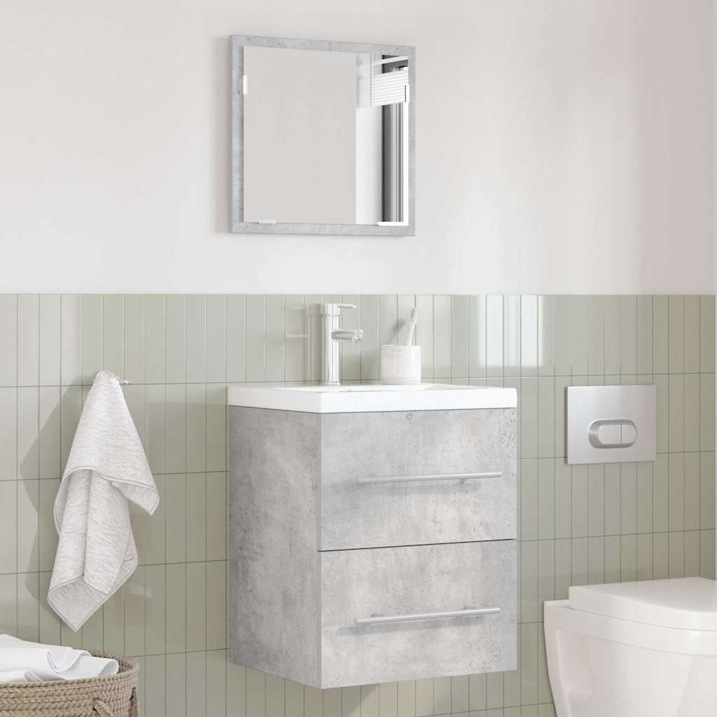 Set namještaja za kupaonicu s ladicama Siva 41 x 38,5 x 48 cm