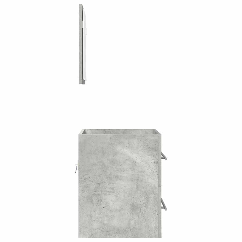 Set namještaja za kupaonicu s ladicama Siva 41 x 38,5 x 48 cm